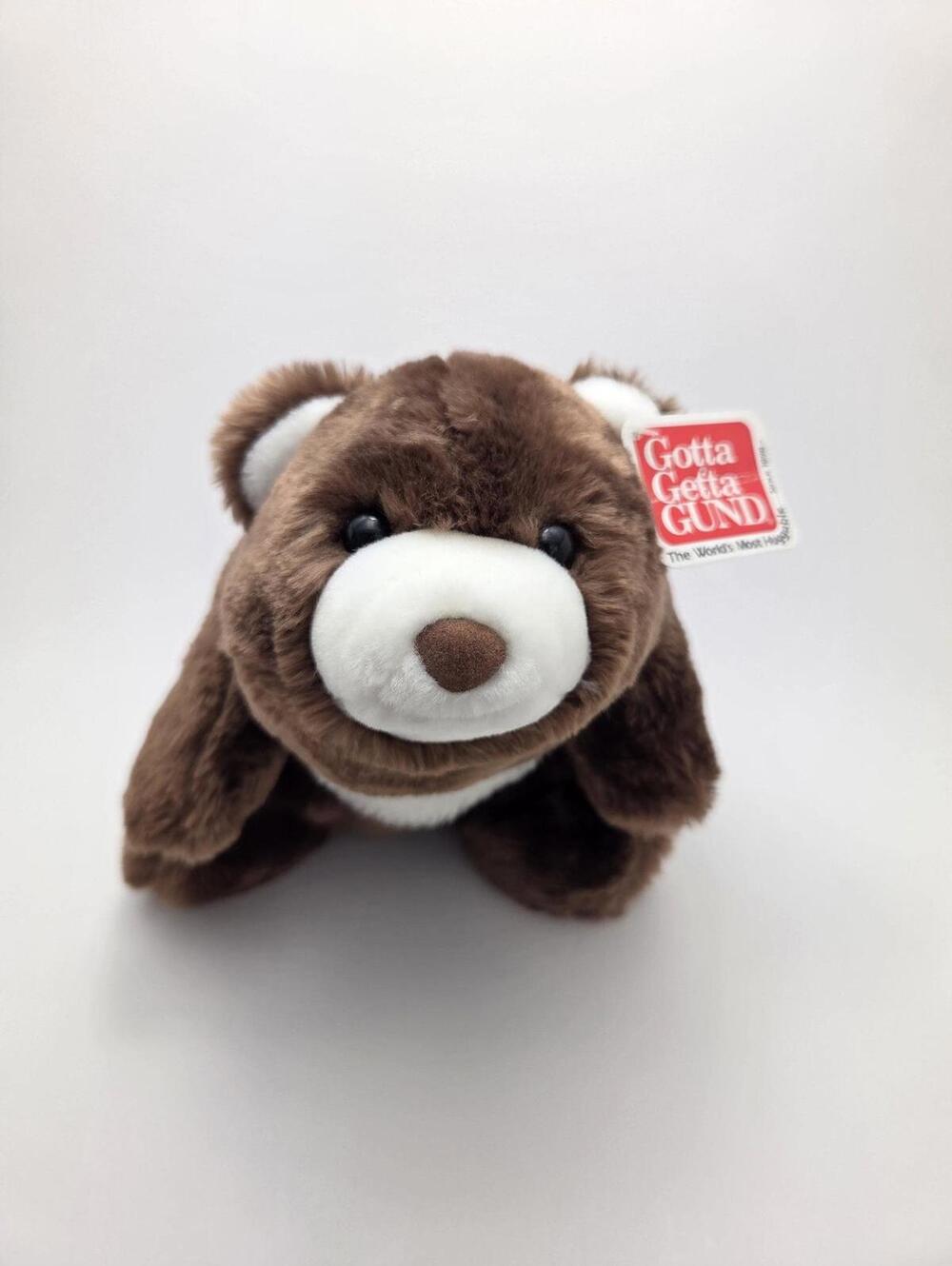 Gund Snuffles the Dark Brown Bear Plush, Soft with Tags Rare Color! (10 inch)